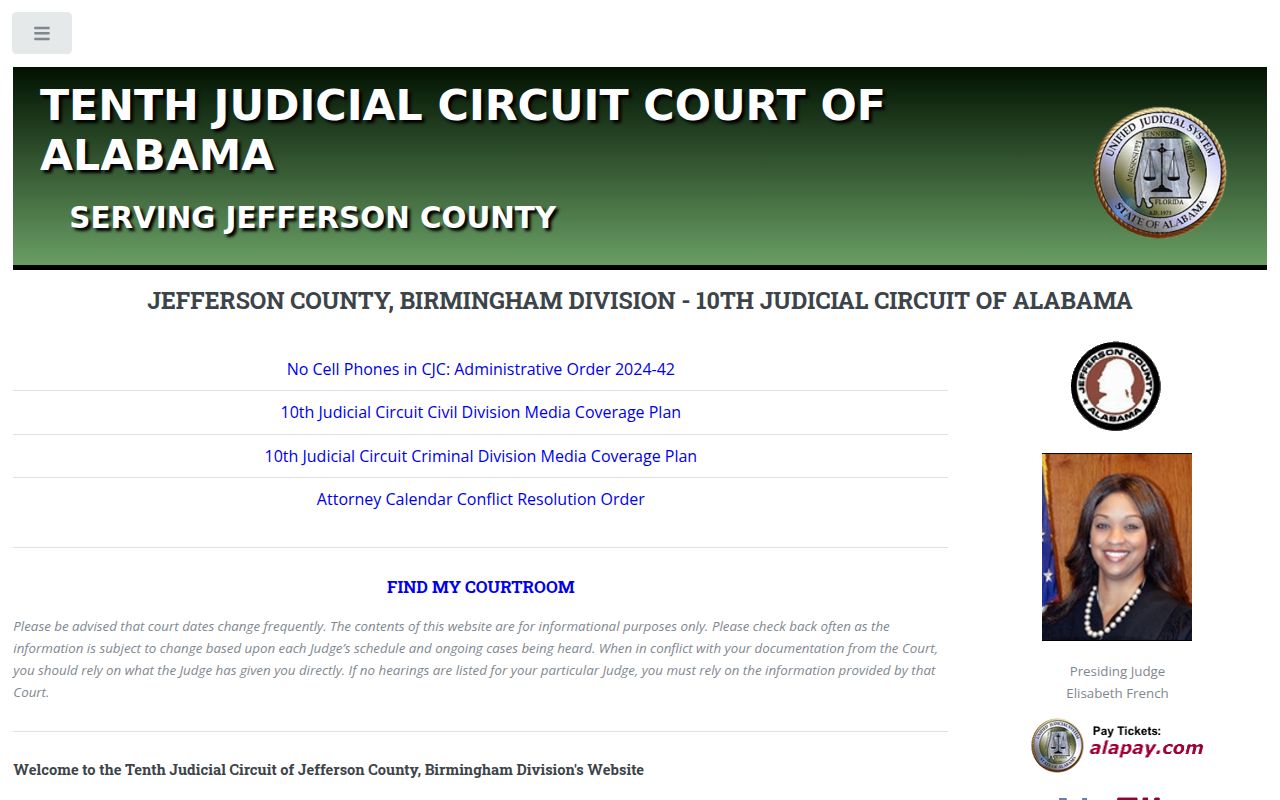 Jefferson County Circuit Court website