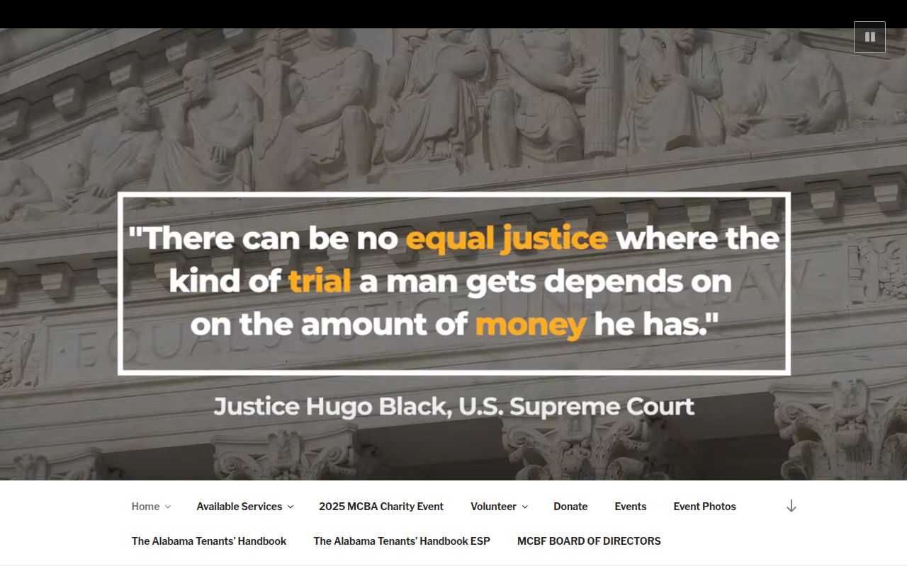 Montgomery Volunteer Lawyers Program providing civil legal services