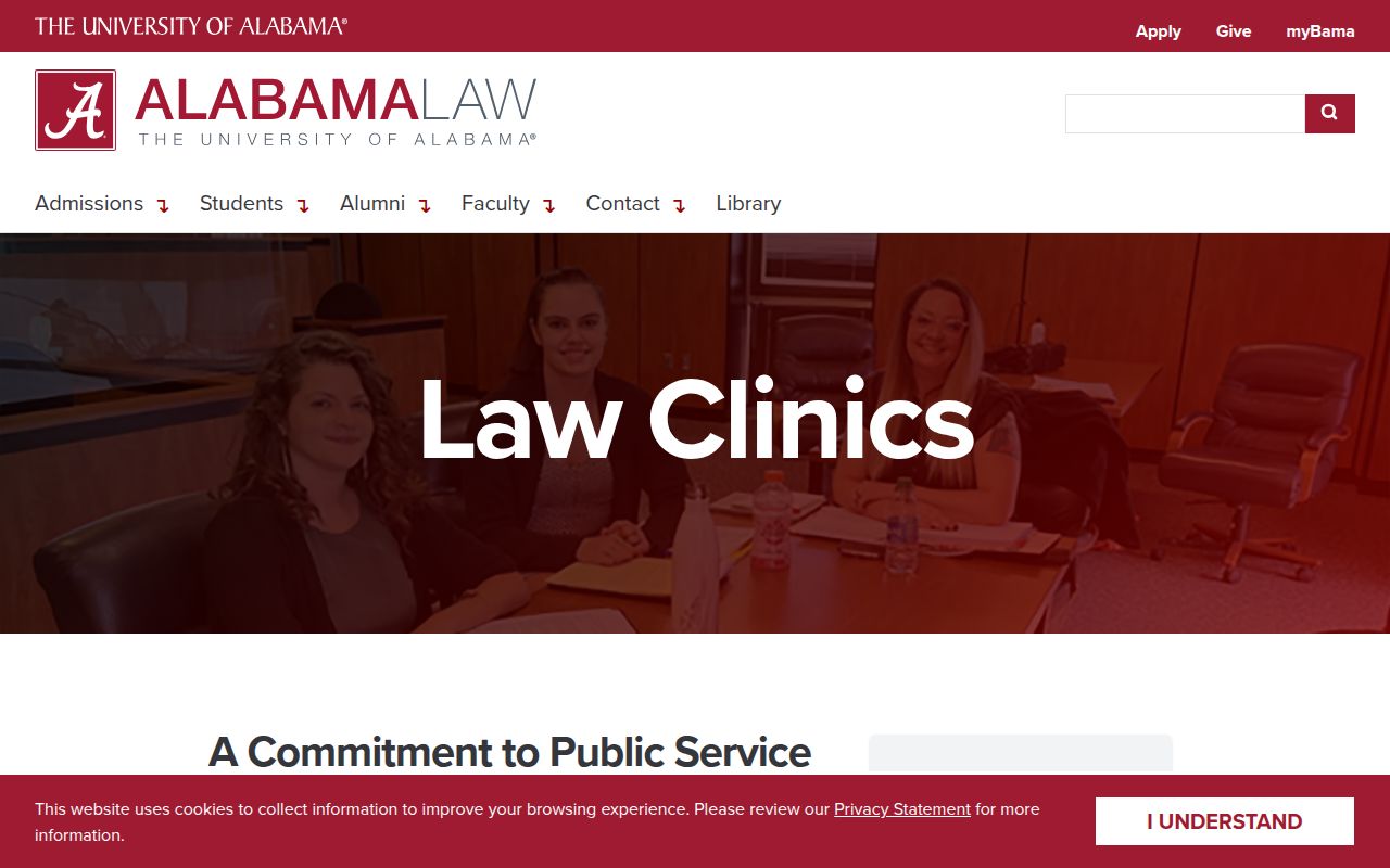University of Alabama School of Law Criminal Defense Clinic
